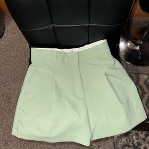 Zara Light Green Women's Shorts
